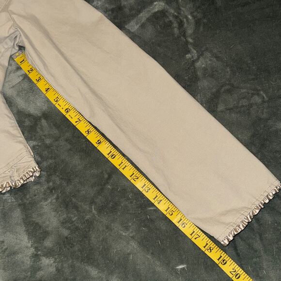 Vintage Y2K Tommy Jeans Blazer Jacket Women's XL Khakhi Stretch Button Front ‘05 - Picture 6 of 10